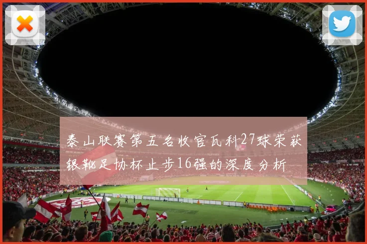 泰山联赛第五名收官瓦科27球荣获银靴足协杯止步16强的深度分析
